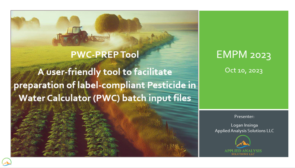 PWC-PREP Tool: A user-friendly tool to facilitate preparation of label-compliant Pesticide in Water Calculator (PWC) batch input files