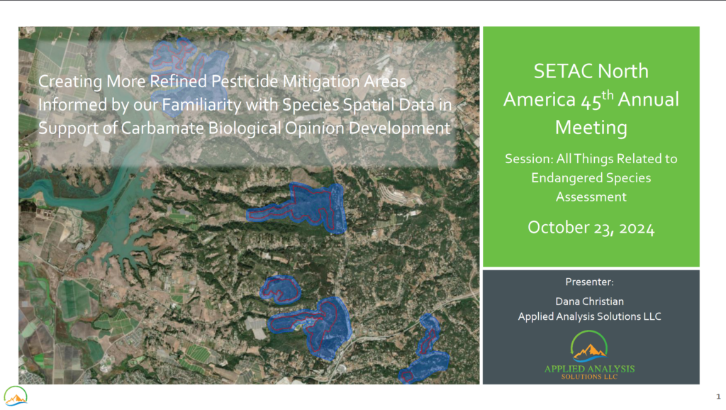 Creating More Refined Pesticide Mitigation Areas Informed by Our Familiarity With Species Spatial Data in Support of Carbamate Biological Opinion Development